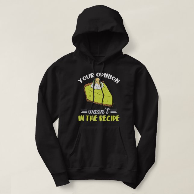Key Limon Pie Your Opinion Lemon Pie Dessert Flori Hoodie (Design vorne)