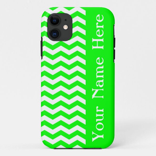 Key Limon Wave Zickzack mit Namen Case-Mate iPhone Hülle (Rückseite)