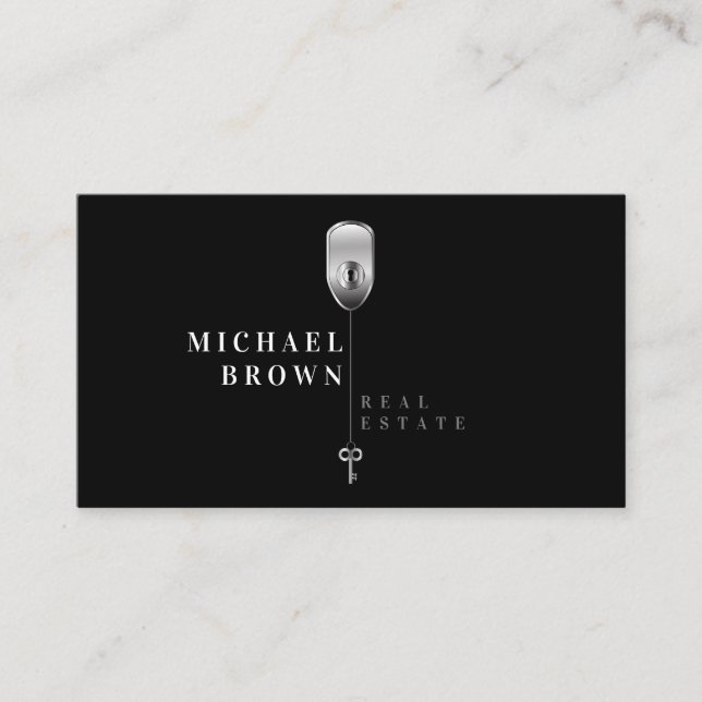 Key Realtor Real Anwesen Visitenkarte (Vorderseite)