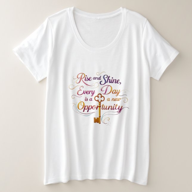 Key to New Opportunities Tee (Plus Size) (Design vorne)