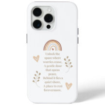 Key to Serenity Phone Case - Inspiration Gedicht D