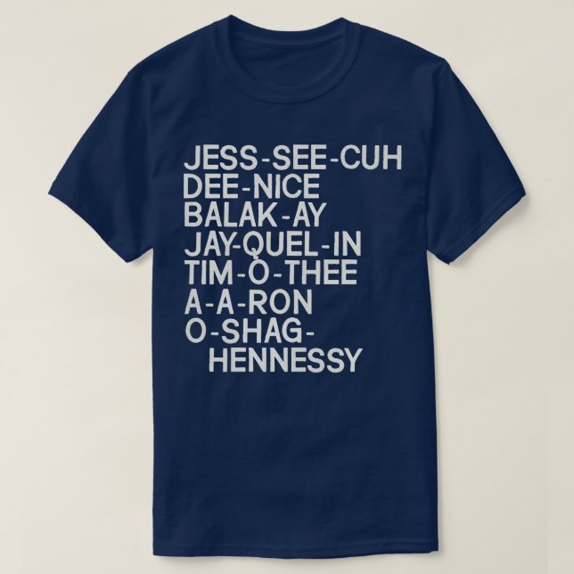Key und Peele Substitute Teacher Names T-Shirt (Design vorne)