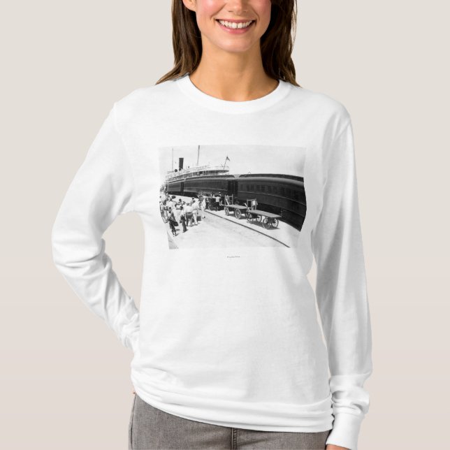 Key West-Bahnhofsladen Schiff von Kuba T-Shirt (Vorderseite)