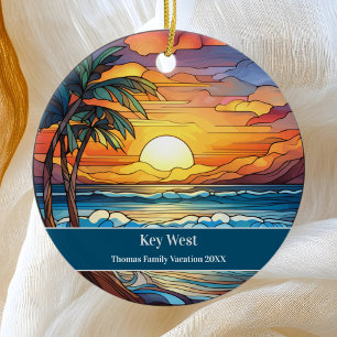 Key West Beach Urlaub Keramik Ornament