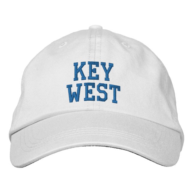 KEY WEST bestickter Hat Bestickte Baseballkappe (Vorderseite)