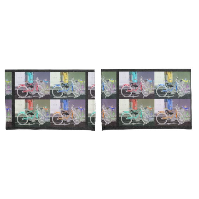 Key West Bicycle Kissenbezug (Vorderseite-Set)