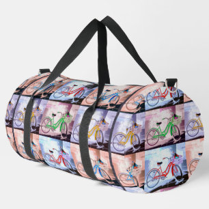 Key West Bicycle Muster Druck Schneiden Nähtasche Duffle Bag