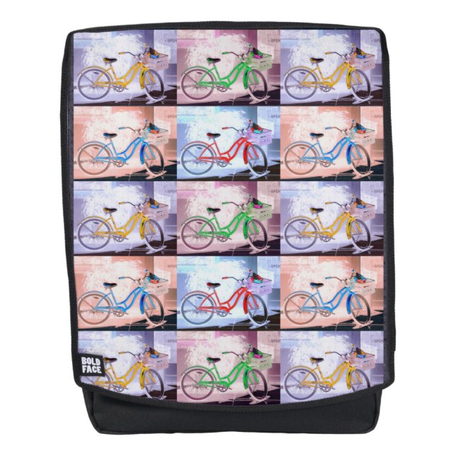 Key West Bicycle Muster Rucksack (Vorderseite)