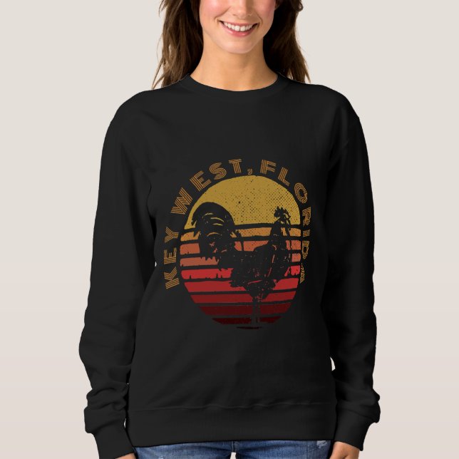Key West Chicken Rooster  Sweatshirt (Vorderseite)