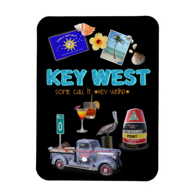 Key West Collage Magnet (Vertikal)