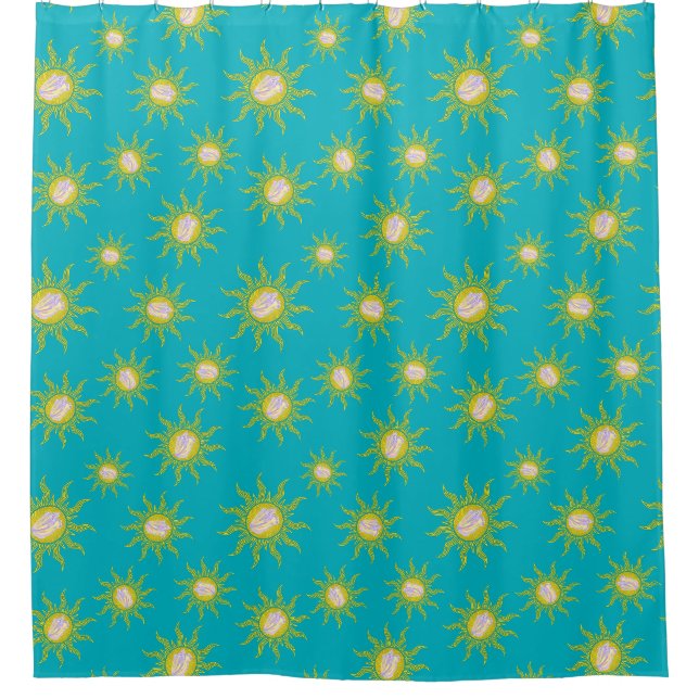 Key West Conch Republic Sun Summer Duschvorhang (Vorderseite)