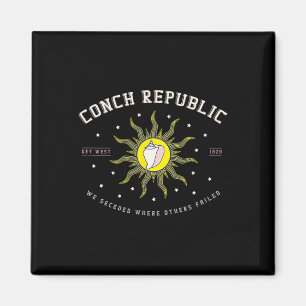 Key West Conch Republik Florida Scu Angelgift  Magnet