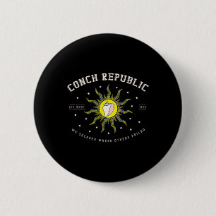 Key West Conch Republik Florida Tauchen Angeln Ges Button