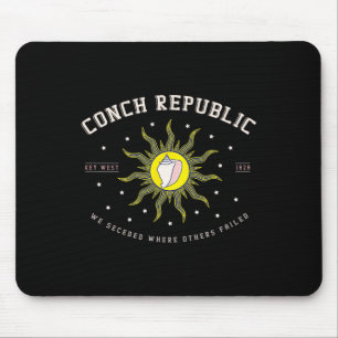 Key West Conch Republik Florida Tauchen Angeln Ges Mousepad