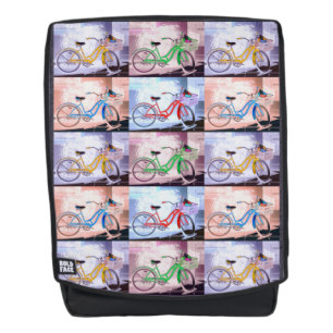 Key West Fahrrad-Muster Rucksack