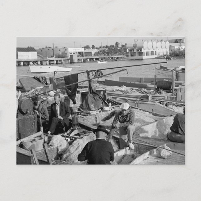 Key West Fishermen, 1930er Postkarte (Vorderseite)