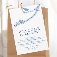 Key West FL Navy Blue Wedding Willkommensreise