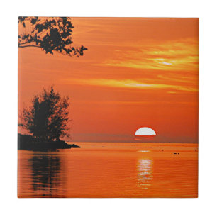Key West, FL Sonnenuntergang Fliese