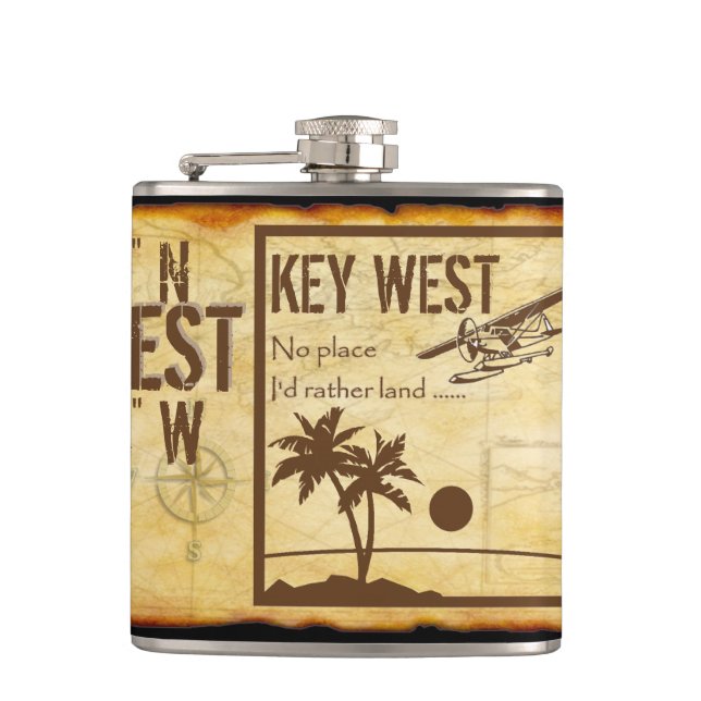 Key West-Flasche Flachmann (Vorderseite)