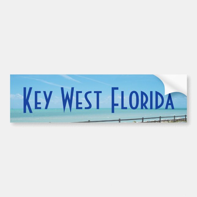 Key West Florida Aquamarine-Ozean-Autoaufkleber Autoaufkleber (Vorne)