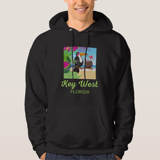 Key West Florida Beach Vacation Toucan Trip Matchi Hoodie (Vorderseite)