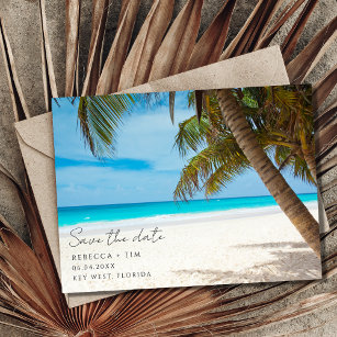 Key West Florida Budget Beach Wedding  Ankündigungspostkarte