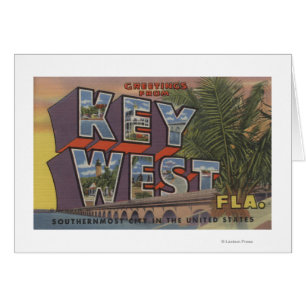 Key West, Florida - große Buchstabe-Szenen