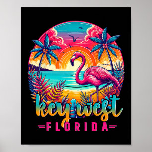 Key West Florida Hemd Flamingo Tropischer Strand U Poster