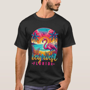 Key West Florida Hemd Flamingo Tropischer Strand U T-Shirt