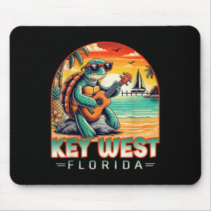 Key West Florida Hemd Schildkröte Tropischer Stran Mousepad