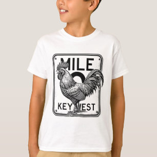 Key West Florida Huhn Retro-Meile 0 Hahn Meile T-Shirt