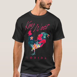 Key West Florida Hühnchen Lover Blume Hibiskus Sou T-Shirt