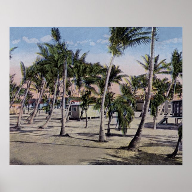 Key West Florida Hütten in Keys Poster (Vorne)