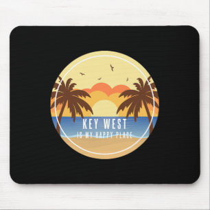 Key West Florida ist mein glücklicher Ort Lustiger Mousepad