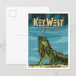 Key West Florida Kunst, Dichtung und Musik Postkarte