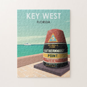 Key West Florida Mile Zero Vintage Reise