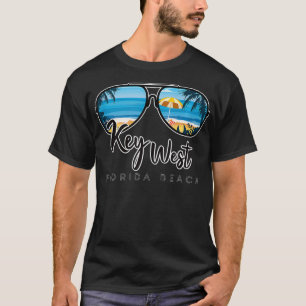 Key West Florida Palm Tree Sonnenbrille Souvenir T-Shirt