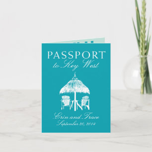 Key West Florida Passport Faire-part de mariage