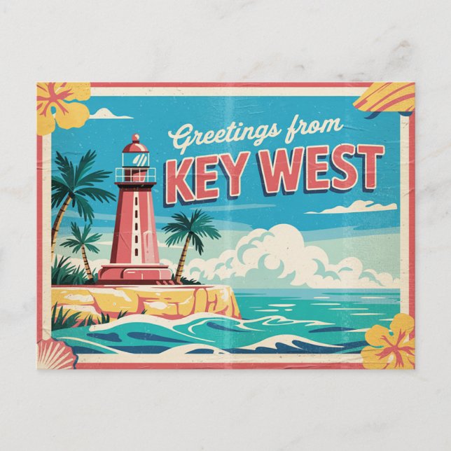 Key West, Florida Postkarte (Vorderseite)