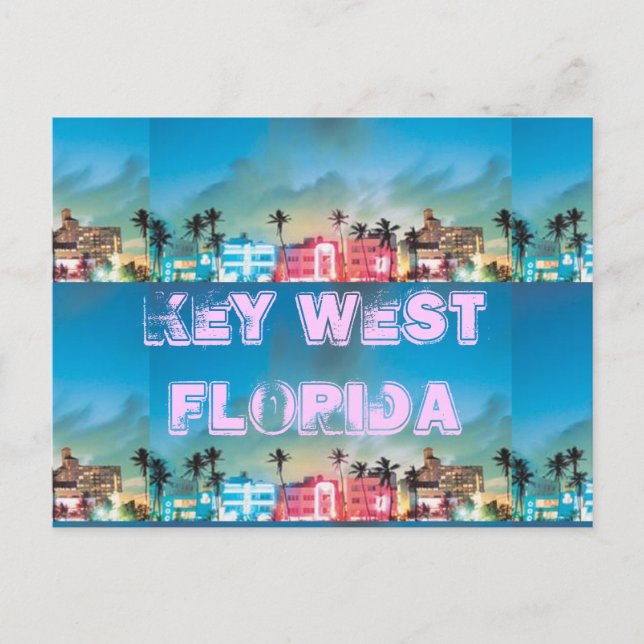 KEY WEST, Florida Postkarte (Vorderseite)