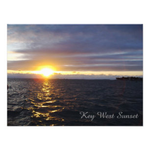 Key West Florida Sonnenuntergang Foto Poster
