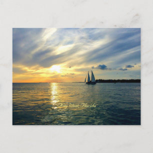 Key West, Florida Sonnenuntergang Postkarte