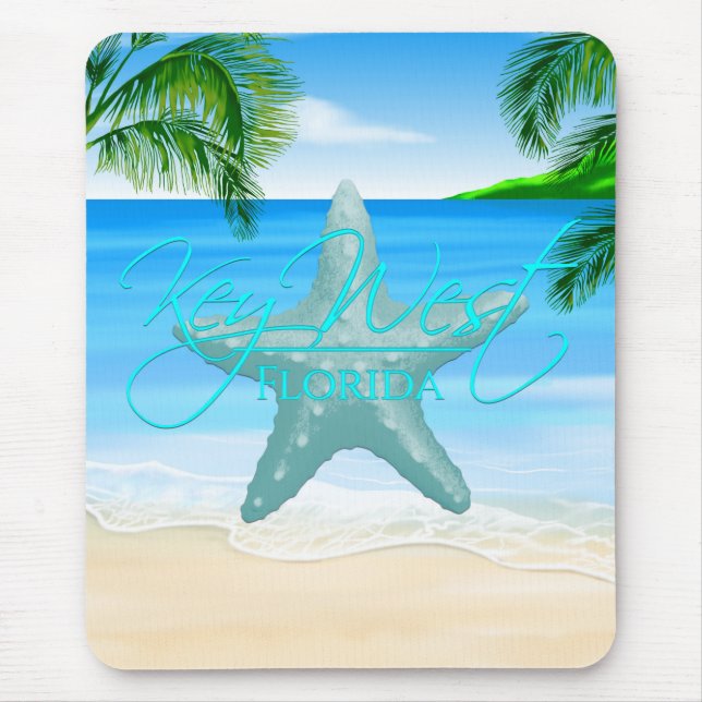 Key West Florida Starfish Mousepad (Vorne)