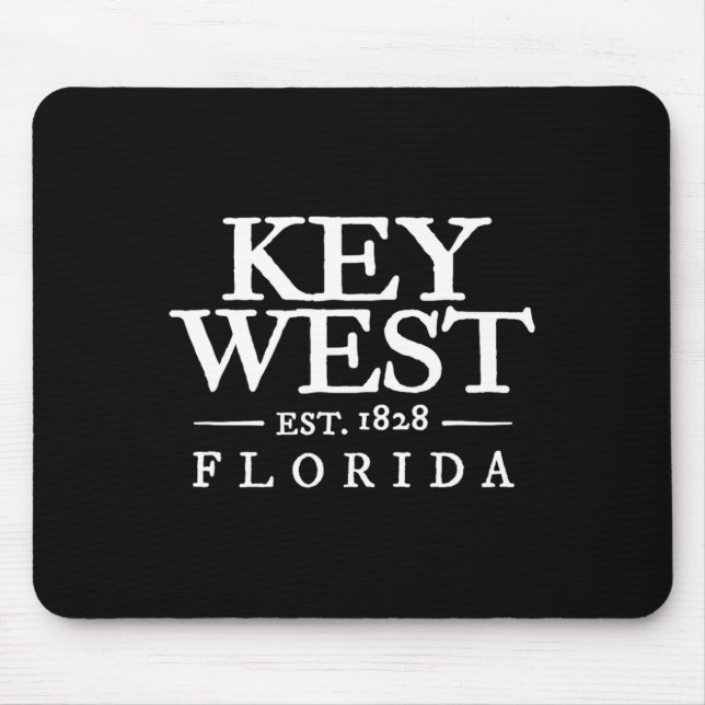 Key West Florida Throwback Letter Jungen Mädchen M Mousepad (Vorne)