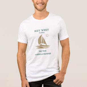Key West Florida True American Summer Herren Tri-Blend Shirt
