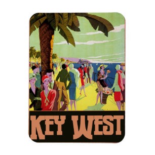 Key West Florida Vintage Kunstwerke Magnet
