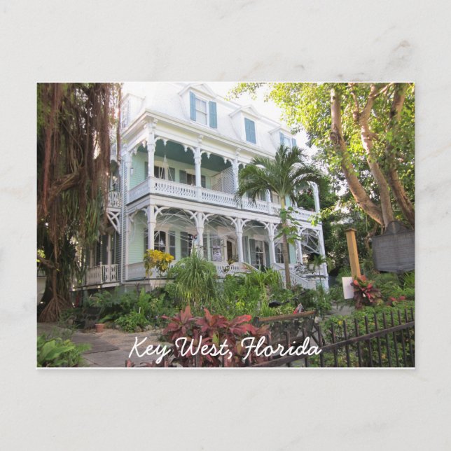 Key West Florida Zuhause Postkarte (Vorderseite)