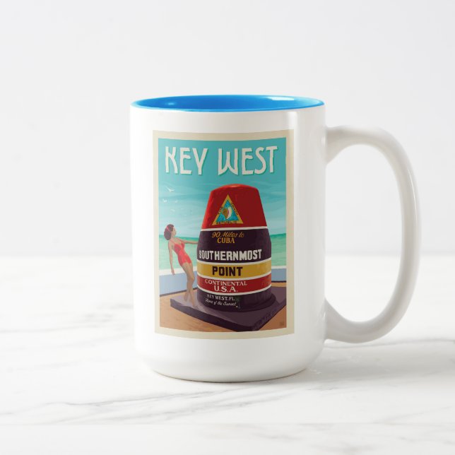 Key West | Florida Zweifarbige Tasse (Rechts)