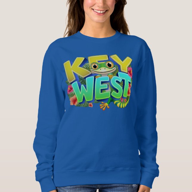 Key West Gecko Florida Sweatshirt (Vorderseite)