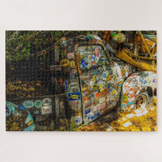 Key West ist Kunst, alter Lieferwagen-LKW (Horizontal)
